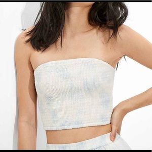 American eagle smocked tube top